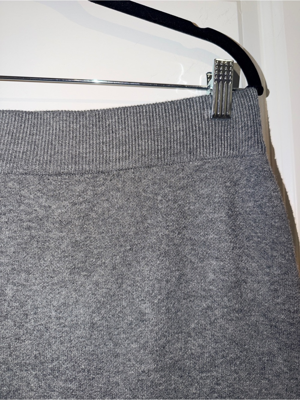 a new day, Gray Knit Sweater Hoodie and Matching Pencil Skirt, M/L - Picture 10 of 11